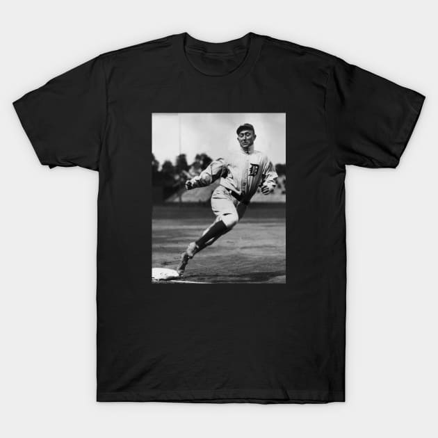 Ty Cobb Rounding Third T-Shirt by BlackBoxHobby